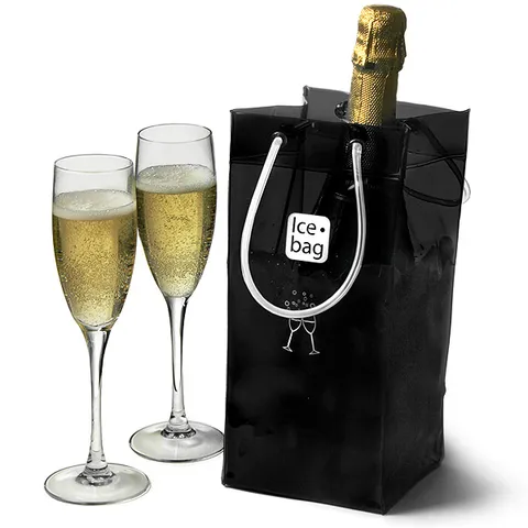 Black ice bag for drinks